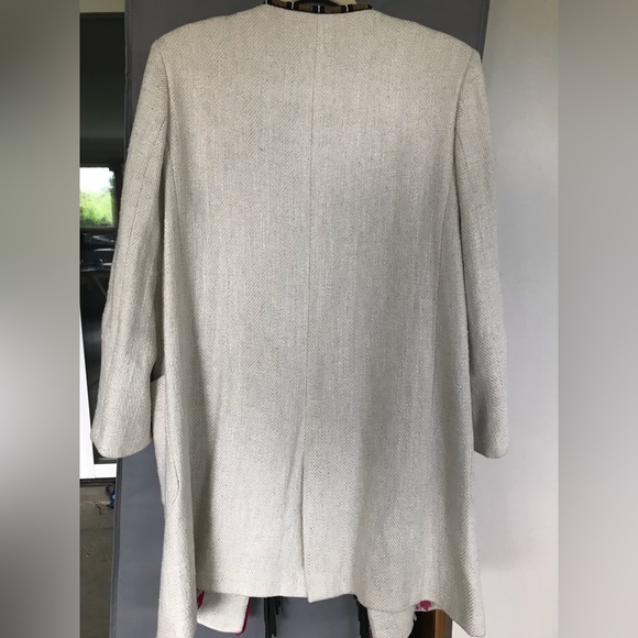 Bazar Deluxe jacket with fringe! Never worn, excellent condition, cream/colors. - Picture 3 of 7